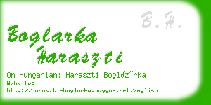 boglarka haraszti business card